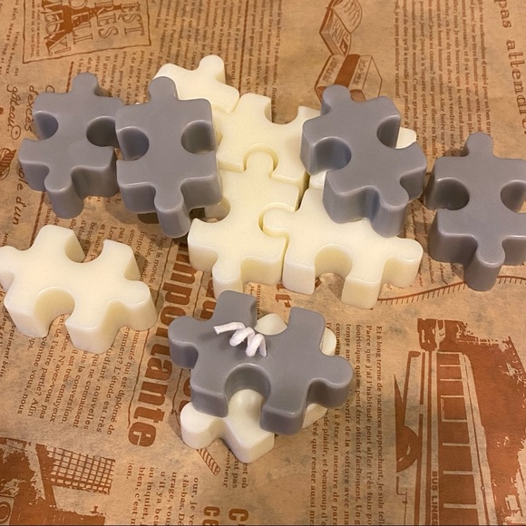 Mini Puzzle Fragrance Candles Set of 2 Black Sea - Picture 3 of 3